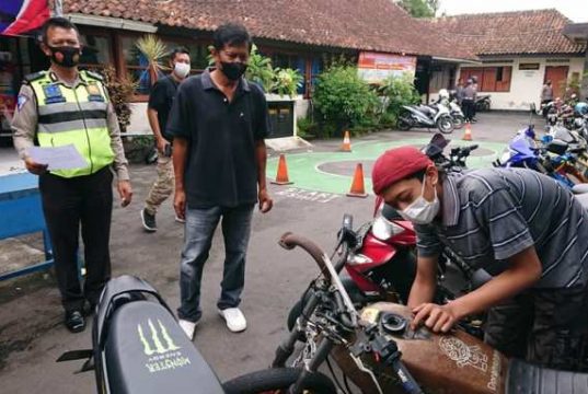 Satlantas Polres Magelang Kota Amankan 67 Sepeda Motor Berknalpot ‘Brong’ knalpot brong