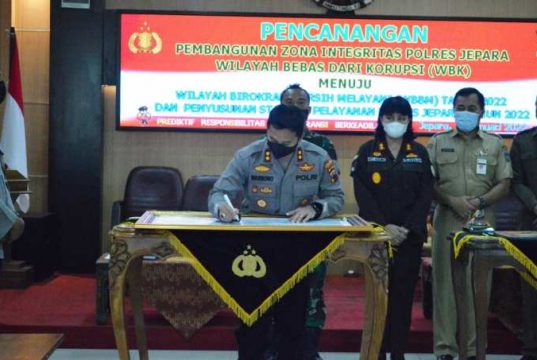 Polres Jepara Terus Bertekad Wujudkan Wilayah Bebas Korupsi