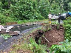Longsor Lima Titik di Tempur, Gorong-gorong Jalan Utama Ambrol