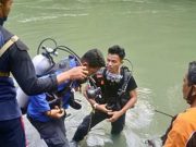 Lokasi Gelap, Tim SAR Gabungan Menghentikan Sementara Upaya Pencarian Korban Tim SAR gabungan
