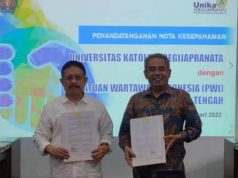 Jalin MoU dengan PWI Jateng, Unika Segera Publikasikan Hasil Penelitian para Dosen