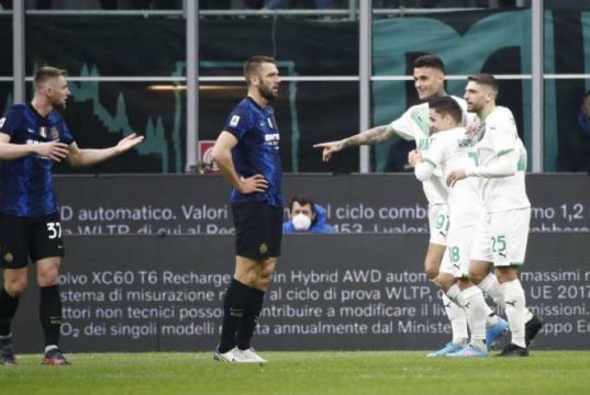 Inter Milan Tumbang 0-2 di Tangan Sassuolo