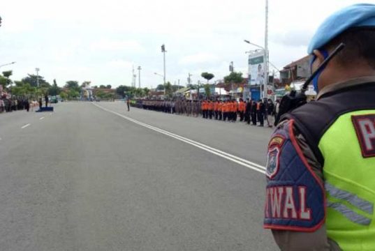 Status Level 3, Walkot Tegal Tutup Kembali Akses Jalan ke Alun-alun