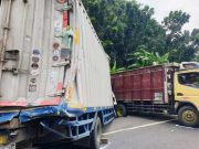 Pajero Terlempar ke Parit dalam Kecelakaan Karambol Terjadi di Ruas Tol Manyaran Semarang