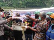 PWI Magelang Lepas Burung dan Bibit Ikan di Kali Elo