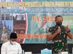 Dandim Magelang Lakukan Sosialisasi Penerimaan Anggota TNI Dari Santri