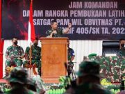Kasdam IV/Dip Tekankan Agar Berlatih Sesuai Dengan Medan Sebenarnya Saat Buka Latihan Pratugas Yonif 405/SK