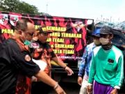 PP Kota Tegal Santuni Keluarga Awak Kapal yang Terbakar
