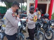Kapolsek Ingatkan Kewaspadaan, Kendaraan dan Senjata Api Anggota Polsek Jiken Diperiksa