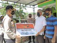 Polres Klaten Bantu Pembangunan Masjid Al Barokah Socokangsi