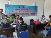 Polres Blora Bersama Dinrumkimhub Gelar Vaksinasi untuk Pengemudi
