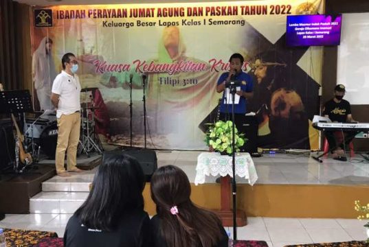 Semarak Paskah, Lapas Semarang Gelar Lomba Persahabatan Seni dan Rohani