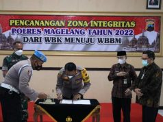 Polres Magelang Canangkan Zona Integritas Wilayah Bebas Korupsi