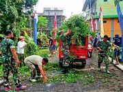 Koramil 15/Dukun Bersama Warga Kebut Penyiapan Kampung Pancasila