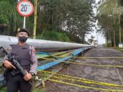 Lokasi Kebocoran Gas Beracun di Dieng Dijaga Ketat Polisi