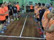 Pertemuan Advokat-Jurnalis di Lapangan Bulutangkis Jadi Media Silaturahmi