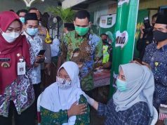 Vaksinasi Anak Usia 6-11 Tahun Dilakukan di MI Nurul Huda Blerong Demak