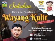 Bupati Jepara Wayangan Gempur Rokok Ilegal di Parang