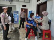 Polres Klaten Gelar Vaksinasi Booster Bagi Komunitas Otomotif dan Umum