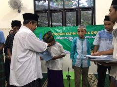 Masjid Nurul Islam Kawedusan Santuni 31 Anak Yatim dan Duafa