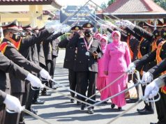 11 Personel Polres Kebumen Wisuda Purna dengan Pedang Pora