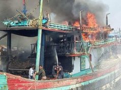 Lagi, Kapal Terbakar di Pelabuhan Kota Tegal