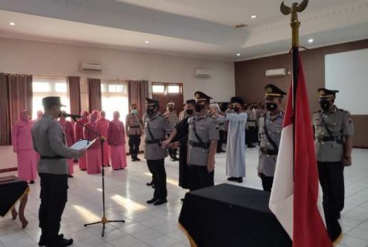 Pergeseran Jabatan di Polres Blora, 3 Kapolsek dan 3 Kabag Diganti
