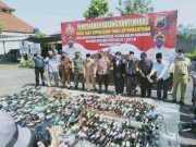 Polres Magelang Musnahkan Ribuan Botol Minuman Keras