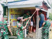 Siapkan Kampung Pancasila, Koramil Ngablak Bersama Warga Lakukan Kerja Bakti