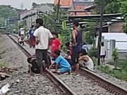 Peringatan, Beraktivitas di Jalur Kereta Api Bisa Dipidana