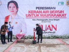 Resmikan Sambungan Air Bersih, Warga Gendayakan Doakan Puan Menjadi Presiden