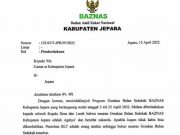 Baznas Jepara : Sasaran Bulan Sedekah Baznas adalah Agniya Bukan Penerima BLT