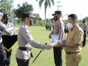 Sukseskan Percepatan Vaksinasi, Anggota Berprestasi dan Mitra Polri Terima Anugerah dari Polres Klaten