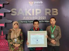Bupati Wonosobo Terima SAKIB dan RB Award 2021 dengan Predikat Baik