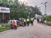 Patroli Subuh Polres Klaten Menahan 105 Motor Knalpot Brong dan Tak Standar di Rowo Jombor