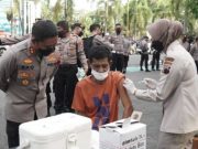 Sambil Menunggu Saat Buka Puasa, Polres Klaten Gelar vaksinasi Covid 19