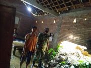 Hujan Deras, Dua Rumah dan Satu Kandang Kambing Tertimpa Tanah Longsor di Grobogan