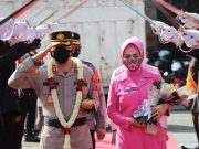 Pedang Pora Sambut AKBP Burhanuddin di Polres Kebumen