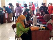 Di Pasar Kota Wonogiri, Pemeriksaan Kesehatan Gratis Peringati Hari Hipertensi Sedunia