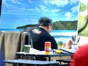 Pegiat Seni Rupa dan Ribuan Pelajar Pacitan Menggambar Bersama SBY
