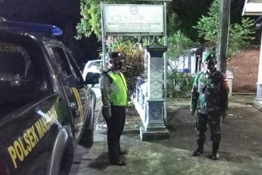 Personel TNI-Polri Wonogiri Amankan Ibadah Kenaikan Isa Almasih