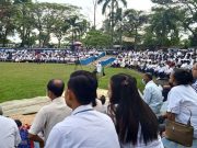 Ratusan Umat GKJ Wonogiri Menggelar Ibadah Padang di Plasa Monumen Bedhol Desa
