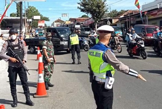 Di Wonogiri, Pengamanan Arus Balik Lebaran dan Gakplin Prokes