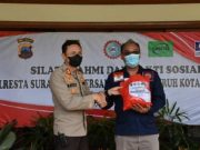 Polresta Surakarta Bersama Serikat Buruh Kota Surakarta Gelar Silaturahmi dan Bhakti Sosial.