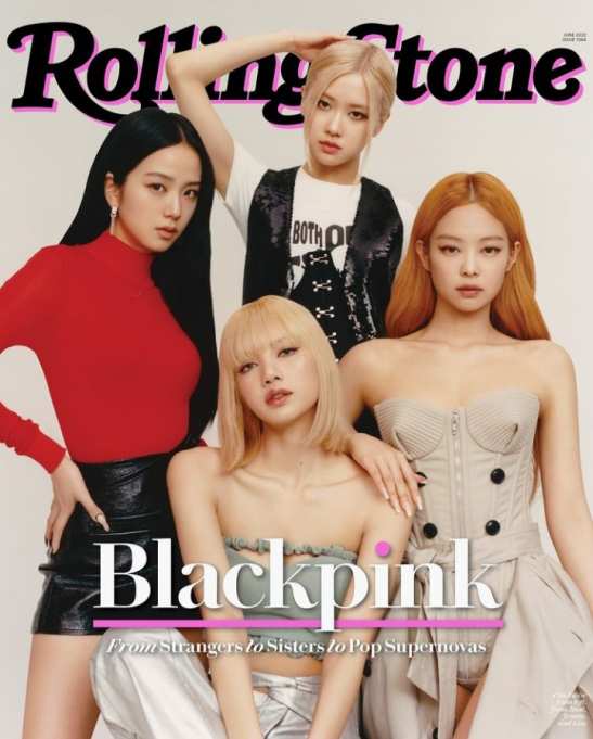 Grup vokal wanita Blackpink tampil sebagai sampul majalah musik Rolling Stone. Foto: Rolling Stone.