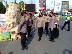 Tim Supervisi Operasi Ketupat Polda Jateng Tinjau Pos Pelayanan Alun-Alun Blora