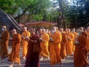 Air Berkah Waisak Disemayamkan Bersama Api Dharma di Candi Mendut candi mendut