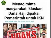 Dana Haji untuk IKN : Itu Hoax dan Fitnah Menyesatkan