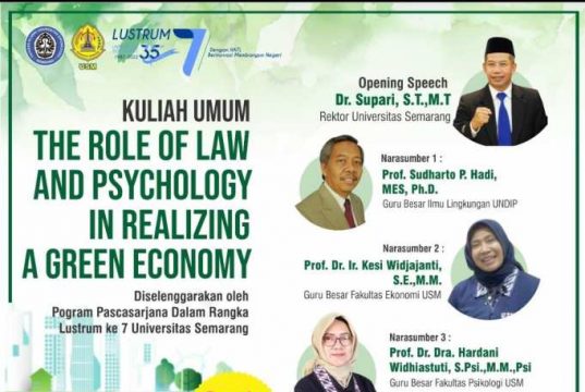Lustrum Ke-7 USM: Tiga Professor USM Jadi Pemateri Kuliah Umum