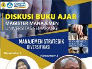 Prodi MM USM Gelar Diskusi Buku Manajemen Strategik Diversifikasi